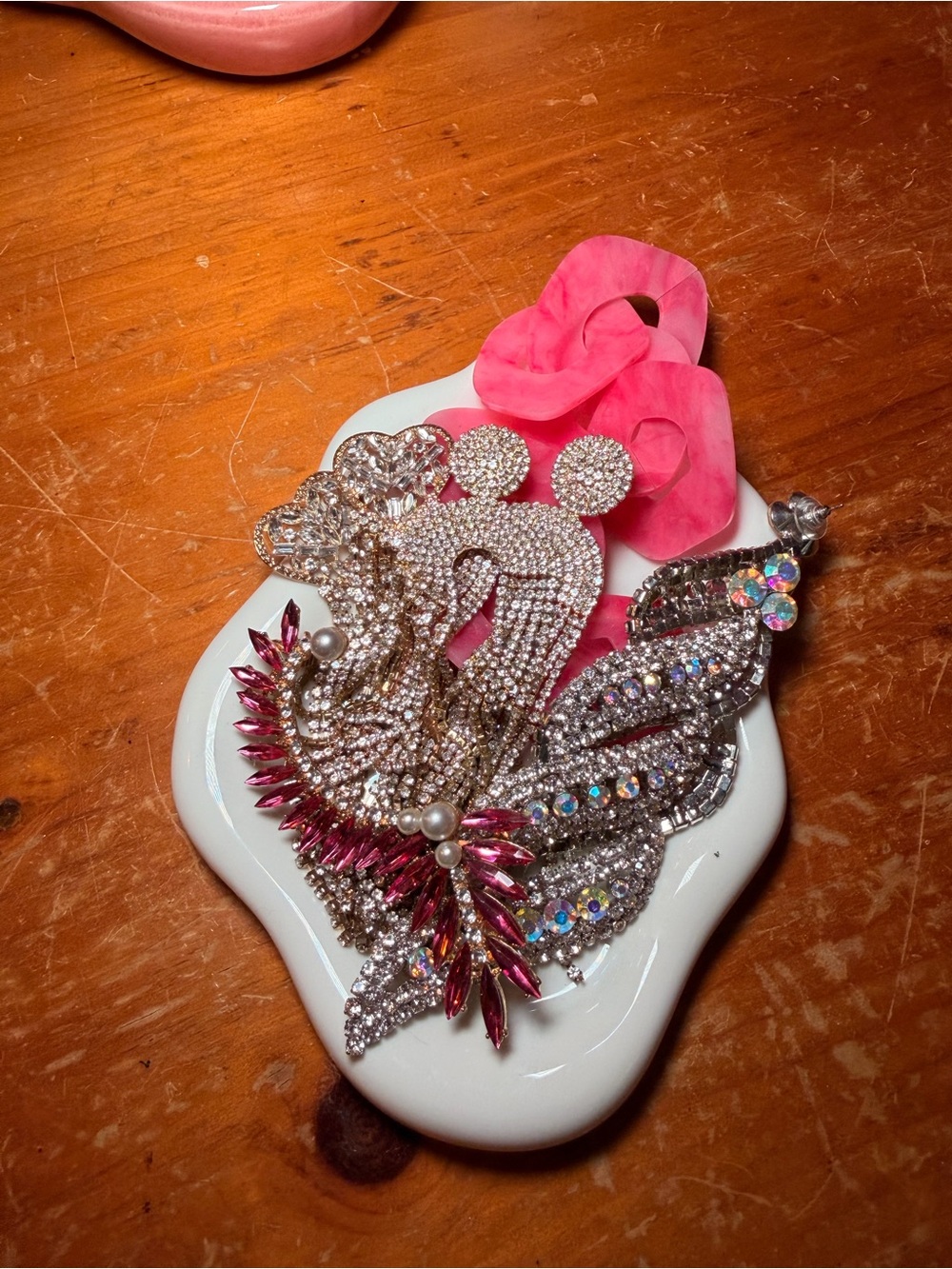 Statement Rhinestone Drag/Pageant Earrings and Ear Cuff Bundle ✨ - Picture 7 of 7